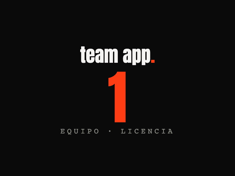 Team App · 1 equipo