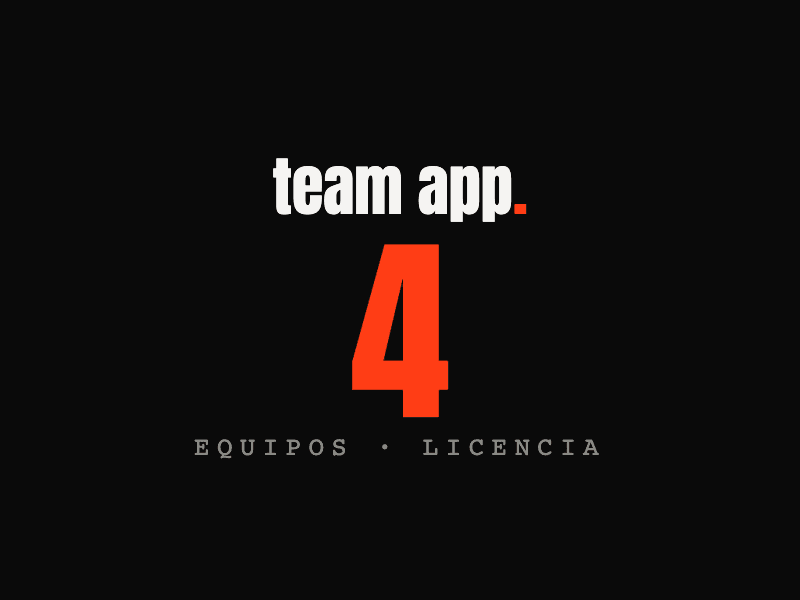 Team App · 4 equipos